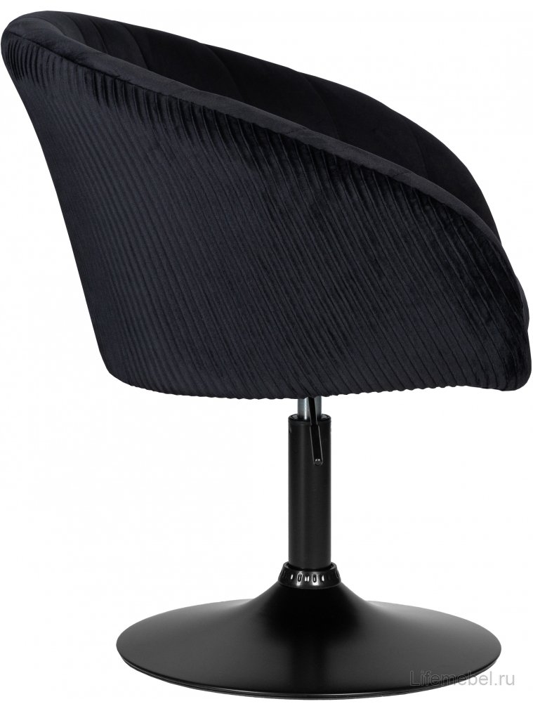 Компьютерное кресло Dobrin Edison Black черный велюр 1922-21