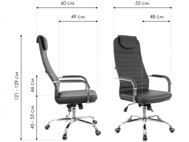 Компьютерное кресло EP 708 TM экокожа / черный