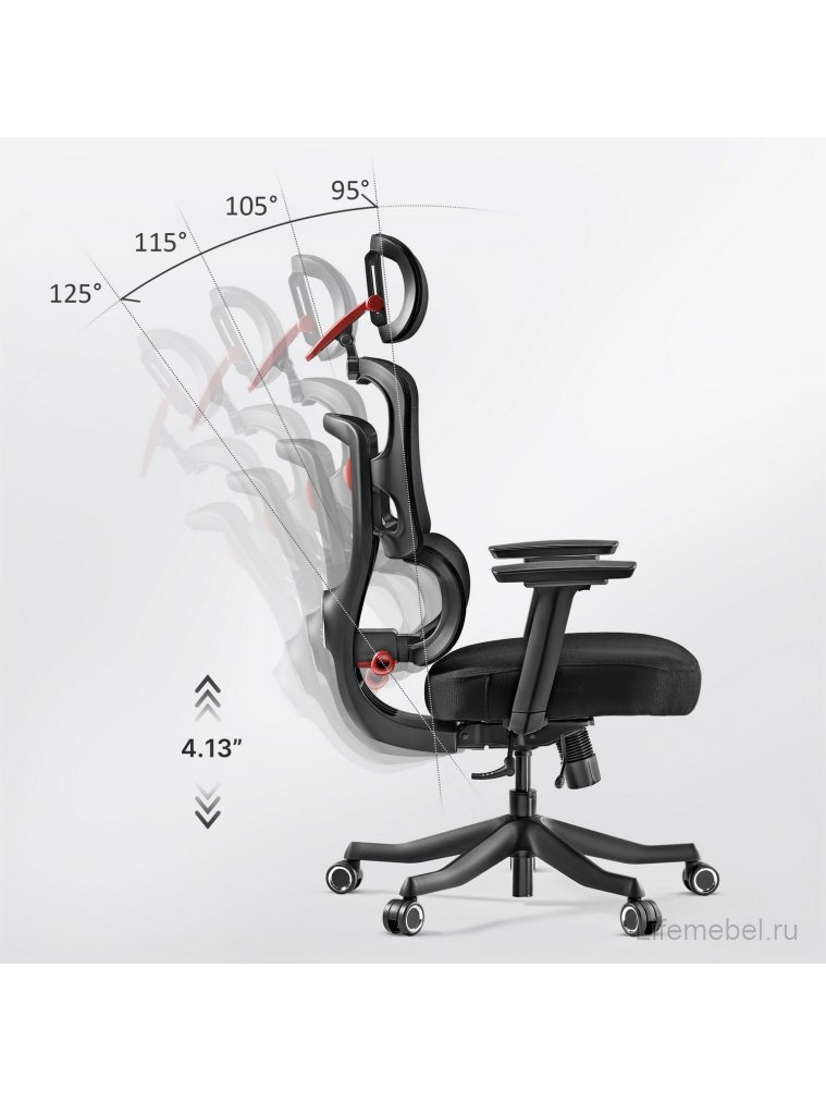 Компьютерное кресло Eureka Axion черный