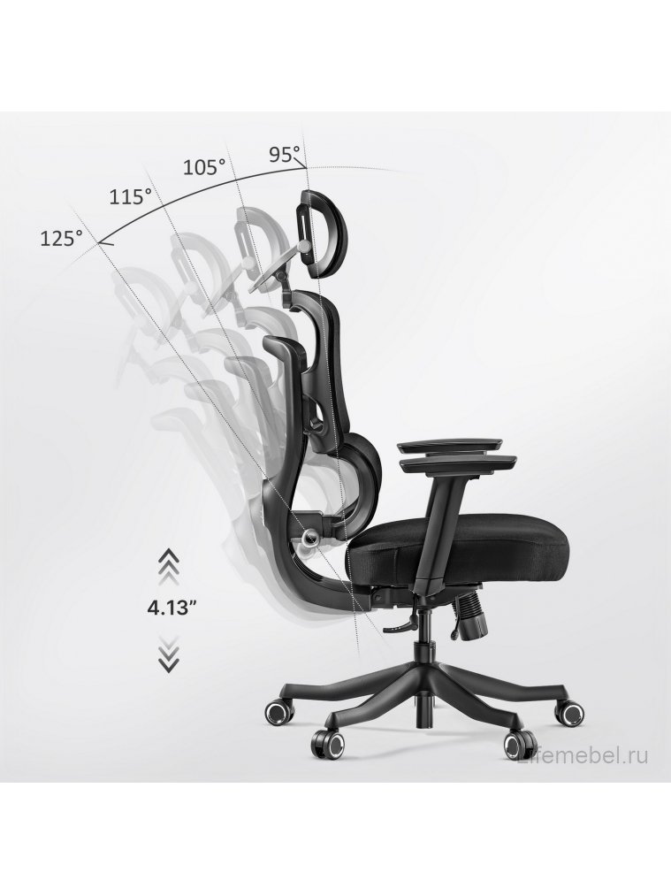 Компьютерное кресло Eureka Axion серый