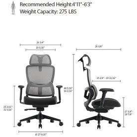 Компьютерное кресло Eureka ERK-OC15-B