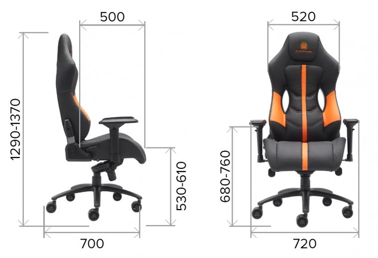 Компьютерное кресло Everprof Jaguar экокожа оранжевый