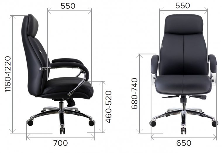 Компьютерное кресло Everprof Maxi экокожа черный