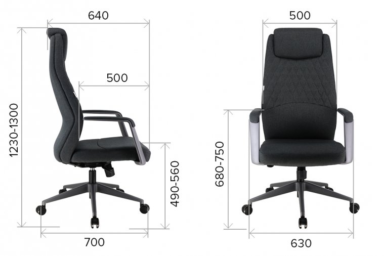 Компьютерное кресло Everprof Singapure ткань темно-серый