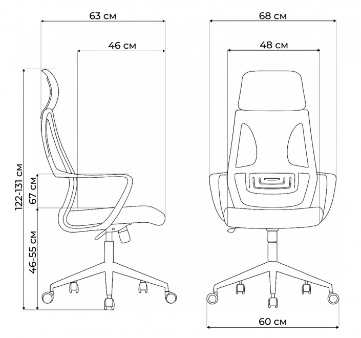 Компьютерное кресло Golem dark gray / white
