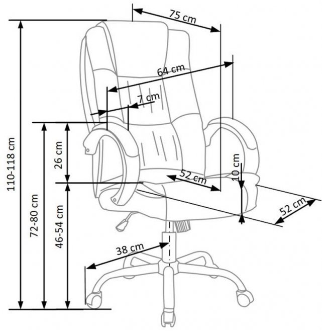 Компьютерное кресло Relax черная экокожа