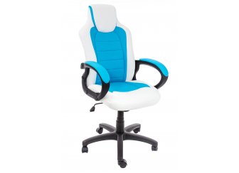 Компьютерное кресло Kadis светло-синее / белое