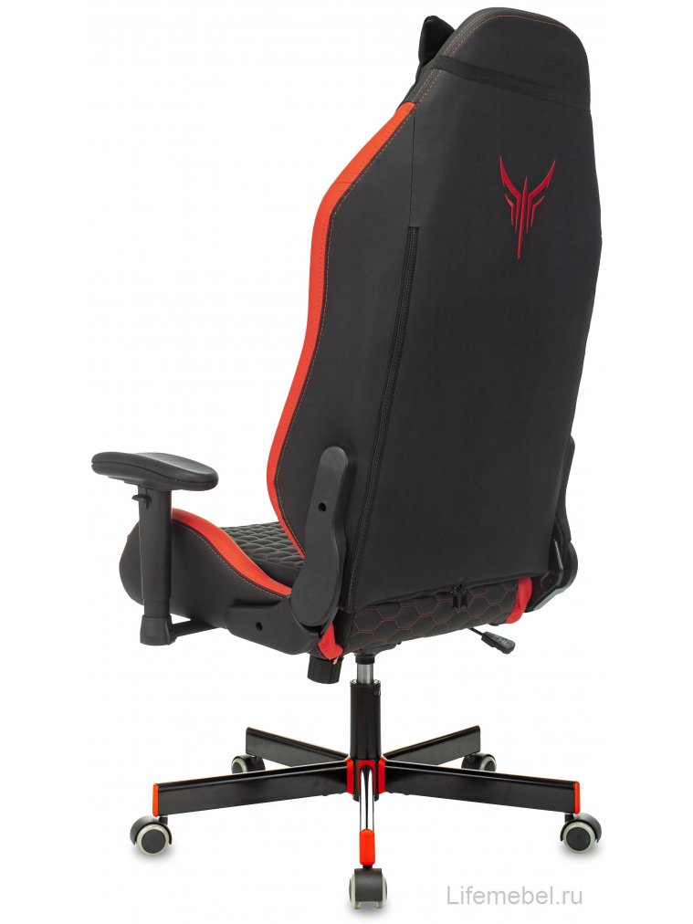 Компьютерное кресло Knight Neon черное / красное / соты