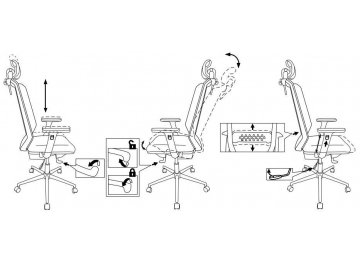 Компьютерное кресло MC-612N-H