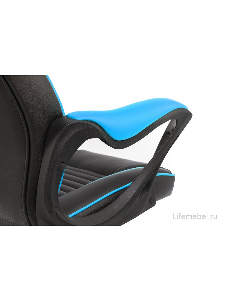 Компьютерное кресло Leon черное / голубое