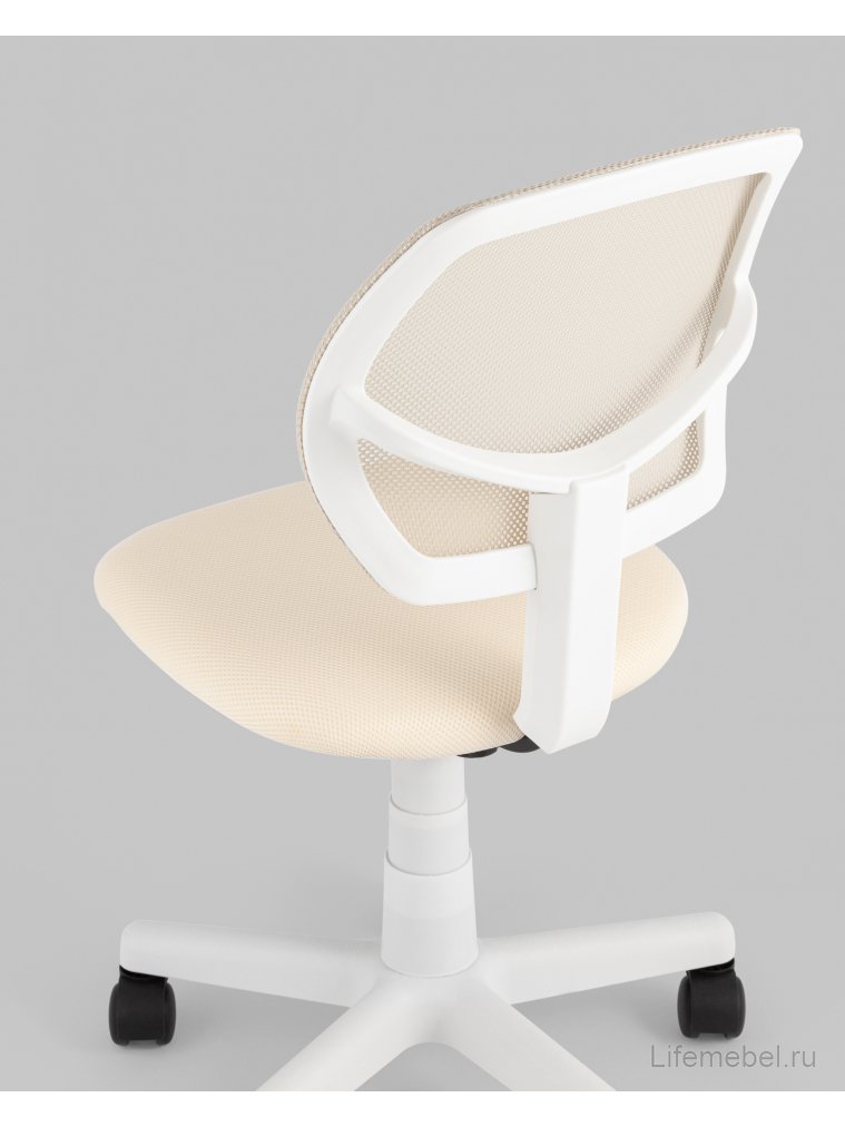 Компьютерное кресло Лори, бежевый, пластик белый