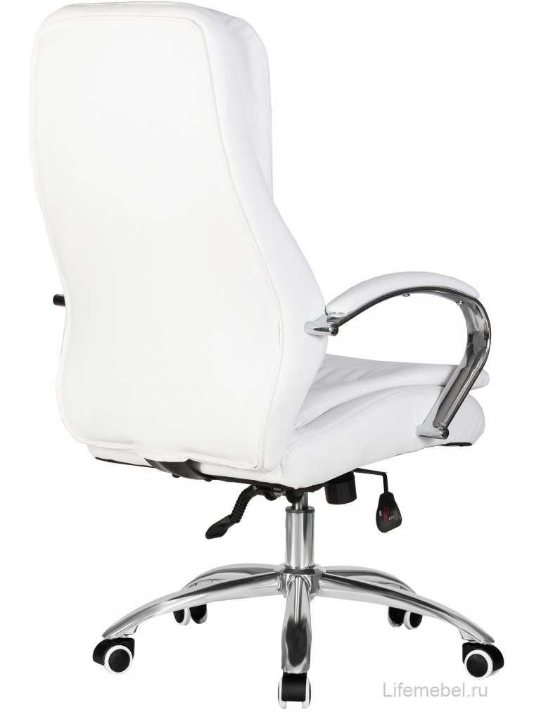 Компьютерное кресло Lyndon белое / хром