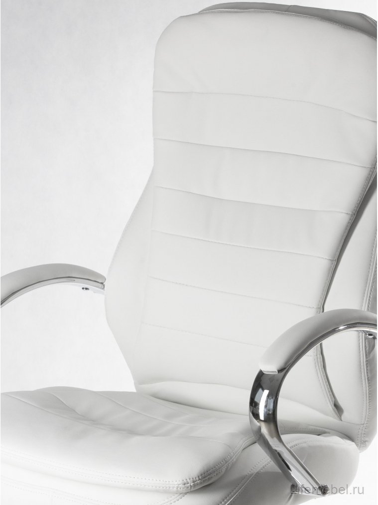 Компьютерное кресло Lyndon белое / хром