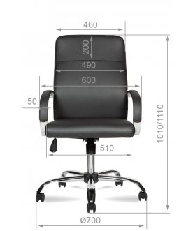 Компьютерное кресло М-175 В хром