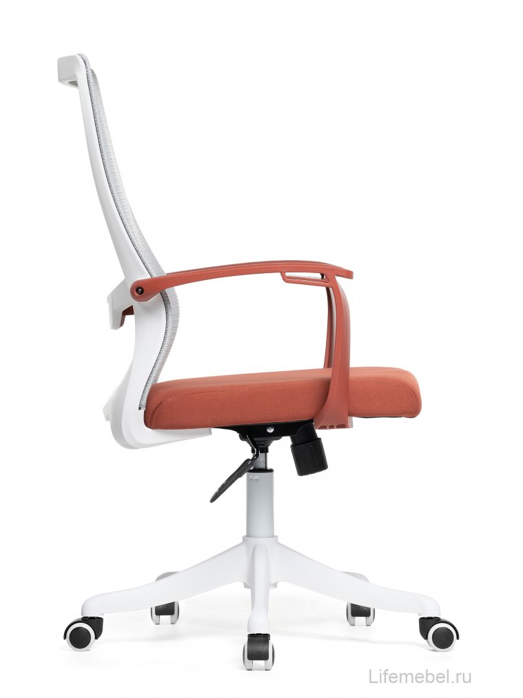 Компьютерное кресло More gray / red / white без подголовника