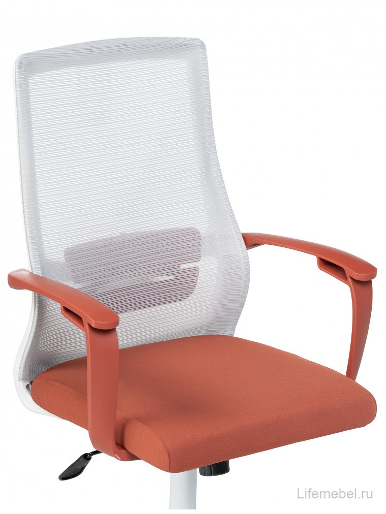 Компьютерное кресло More gray / red / white без подголовника