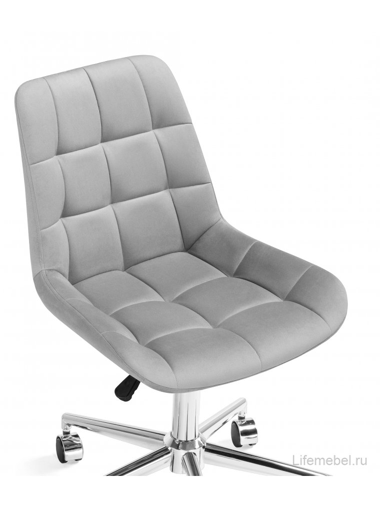 Компьютерное кресло Честер светло-серый / хром