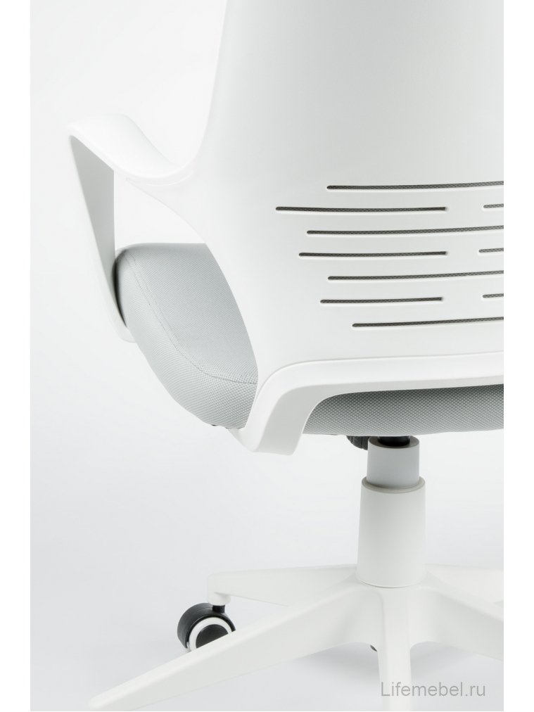 Компьютерное кресло IQ CX0898H-0-53 white / grey белый пластик / серая ткань