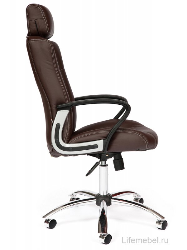 Компьютерное кресло «Оксфорд» (Oxford)  коричневый / коричневый перфорированный