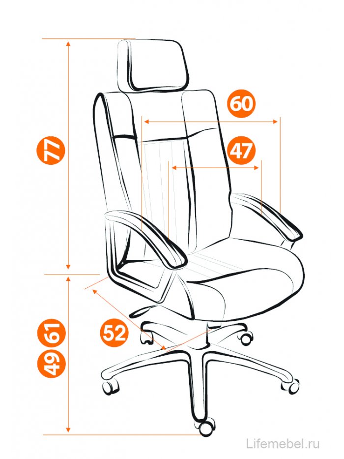 Компьютерное кресло «Оксфорд» (Oxford)  коричневый / коричневый перфорированный
