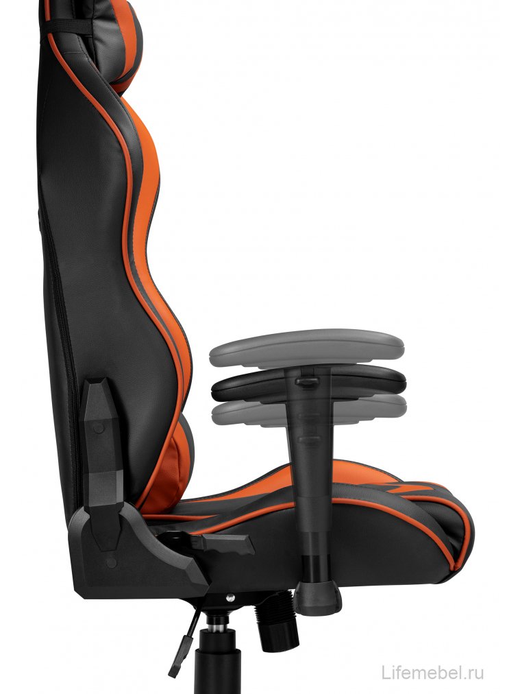 Компьютерное кресло Racer черное / оранжевое