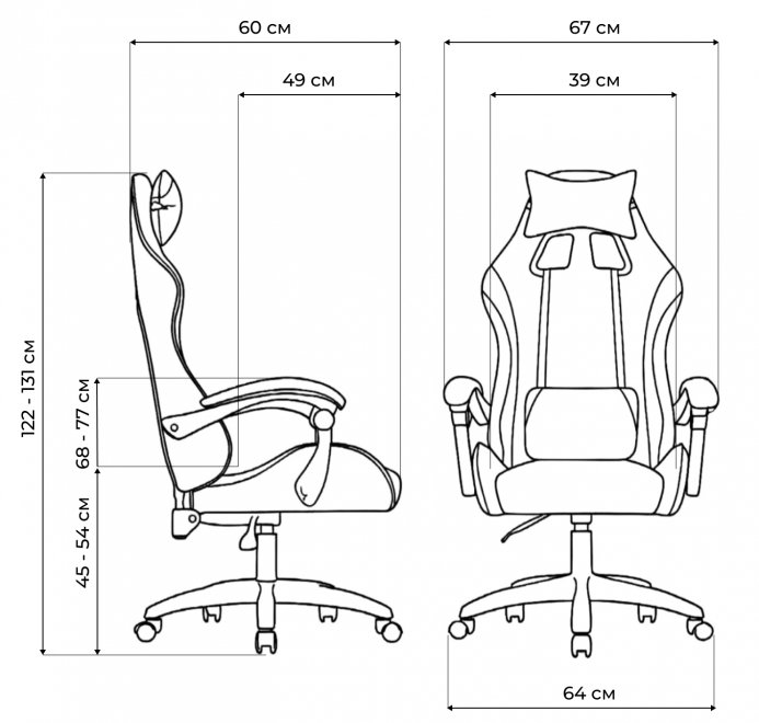 Компьютерное кресло Rodas black / blue