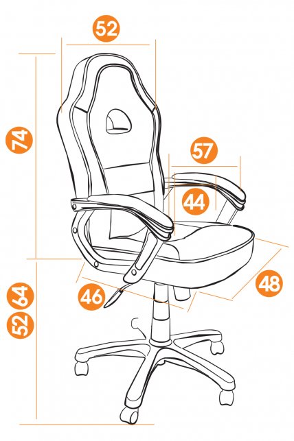Компьютерное кресло Shummy черный/синий