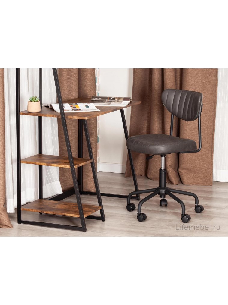 Компьютерное кресло Slim/Слим искусственная кожа grey серый