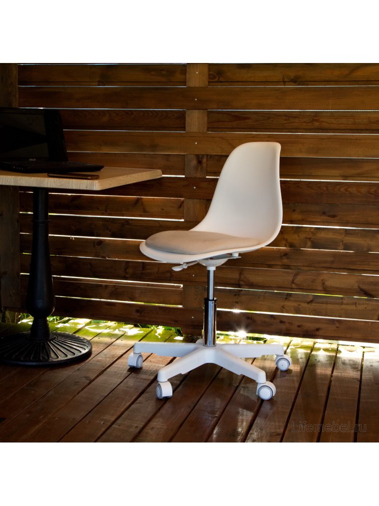 Компьютерное кресло Смузи белый / белый / бежевый