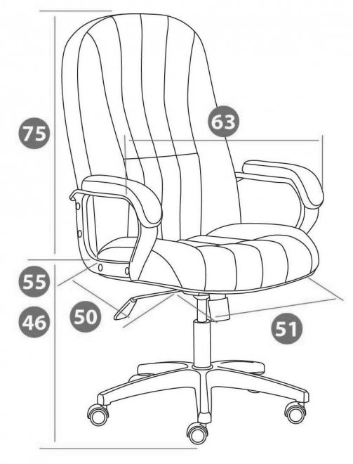 Компьютерное кресло СН888 22 черный