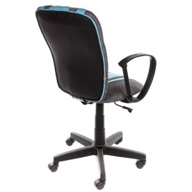 Компьютерное кресло «Спектрум» (Spectrum) серый / голубой / ткань