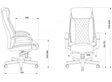 Компьютерное кресло T-9924walnut
