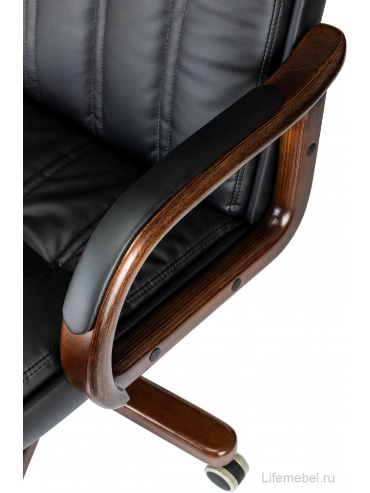 Компьютерное кресло T-9932Walnut экокожа черный