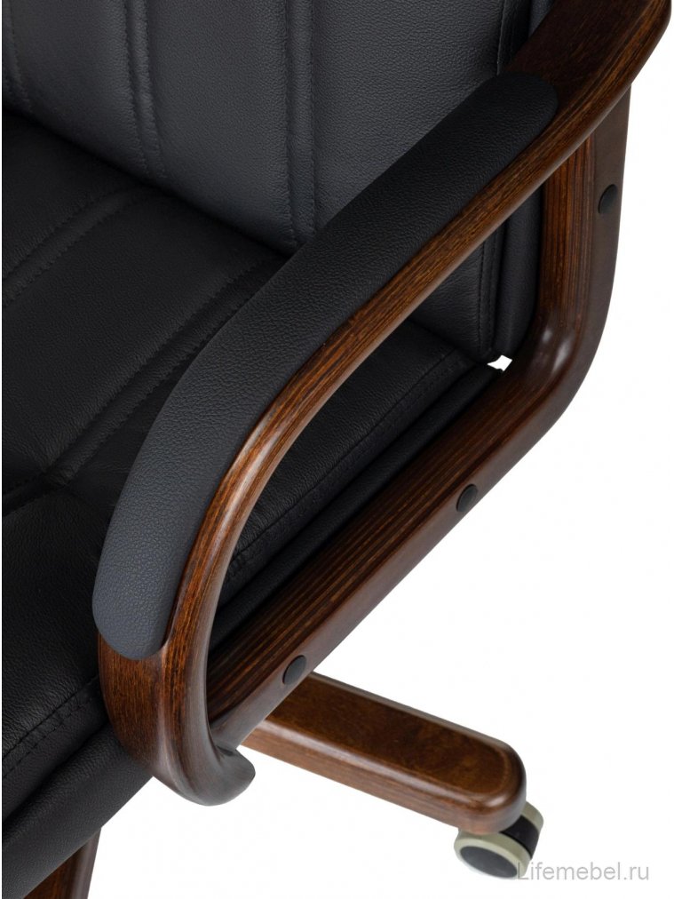 Компьютерное кресло T-9932Walnut кожа черный
