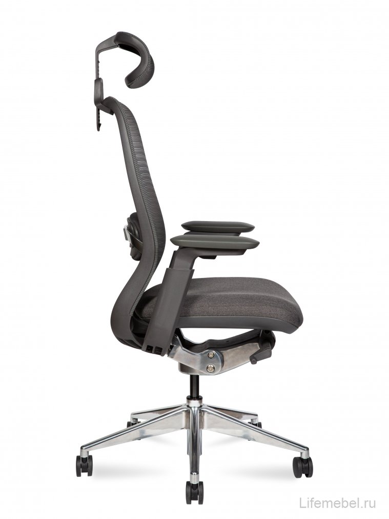 Компьютерное кресло Tesla aluminium серый