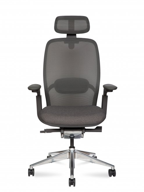 Компьютерное кресло Tesla aluminium серый