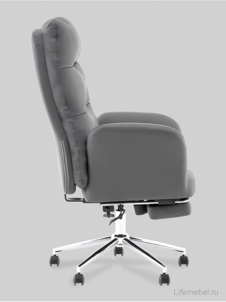 Компьютерное кресло Стабро экокожа /  серый