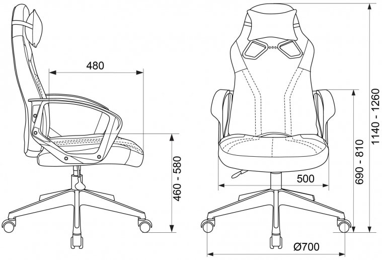 Компьютерное кресло Zombie 50 черное