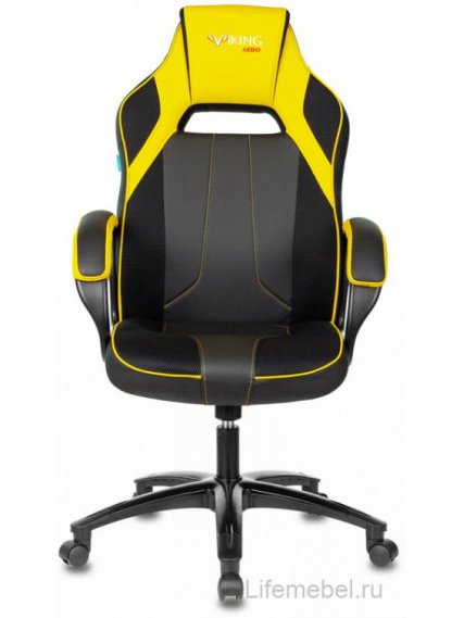 Компьютерное кресло Zombie Viking 2 Aero черное / желтое