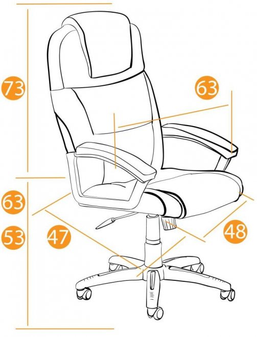Компьютерное кресло Bergamo велюр бежевое