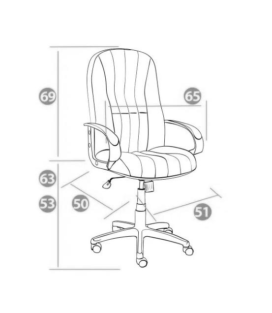 Компьютерное кресло CH833 серый