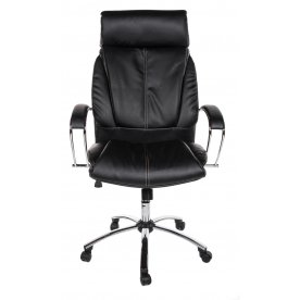 Кресло Randolf экокожа / хром черное