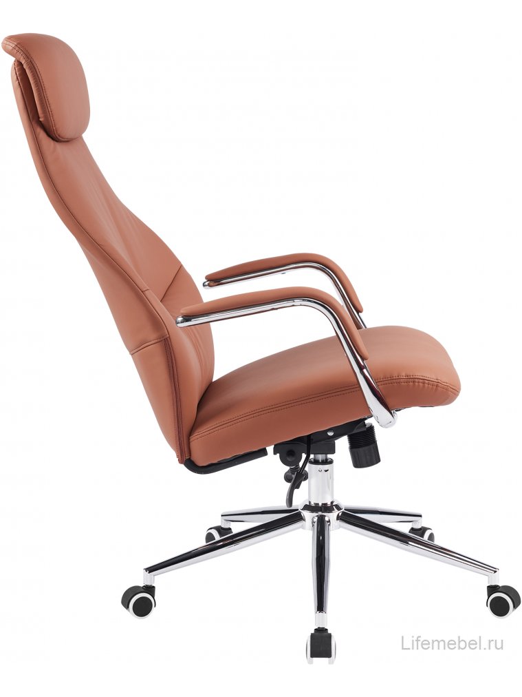 Кресло руководителя Everprof Bell экокожа коричневый