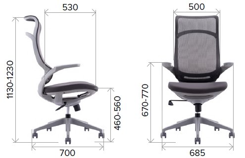 Кресло руководителя Everprof Spirit сетка красный