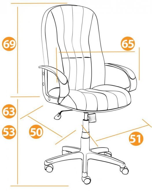 Компьютерное кресло СН833 черное