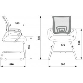 Офисное кресло Бюрократ CH-695N-AV/DG/TW-11
