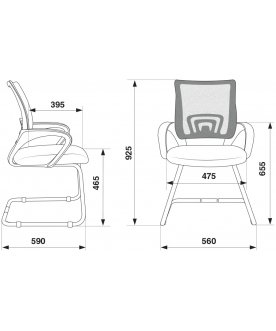 Офисное кресло Бюрократ CH-695N-AV/DG/TW-11