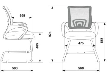 Офисное кресло Бюрократ CH-695N-AV/DG/TW-11