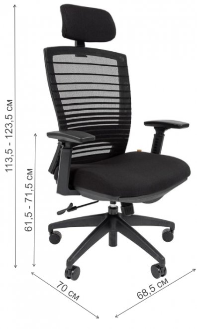 Офисное кресло Chairman СН 285 черное