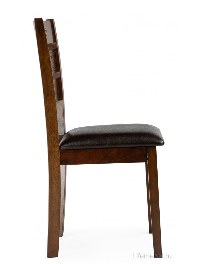 Стул Simol темно-коричневый / коричневый